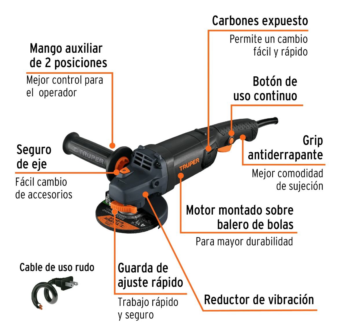 Pulidora Industrial Truper 1250W